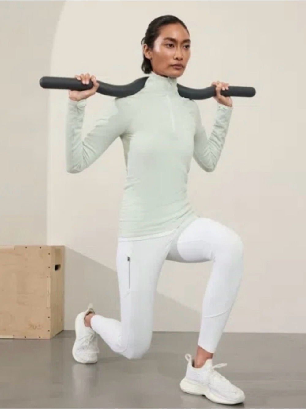 Athleta Flurry Half Zip in Glacier